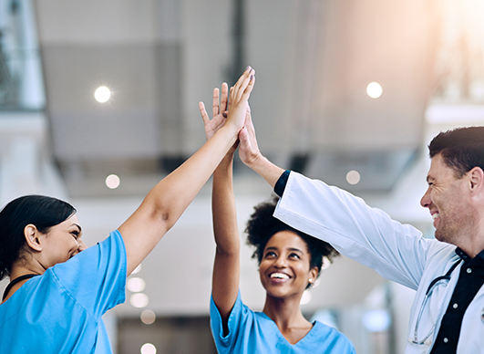 Especialistas trabalham junto em atendimento individualizado para cada cliente.